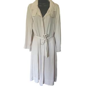 MNG Womens XSmall Cool Beige Lightweight Trench Belted Dress/Jacket